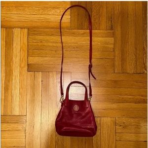Tory Burch Red Leather Crossbody